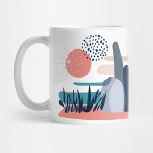 Tropical abstract landscape Mug